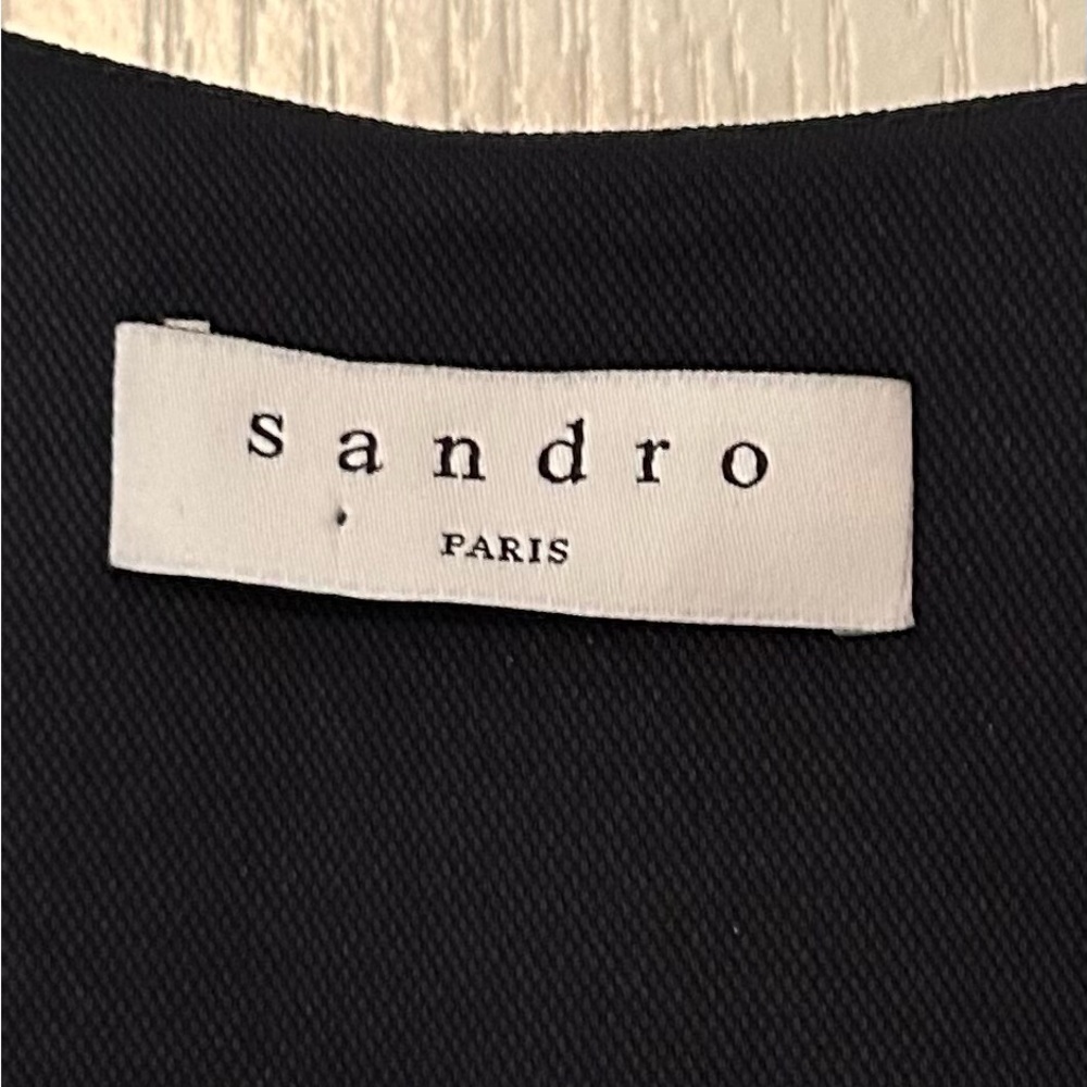 🎉 Host Pick 🎉 Sandro Paris Black Jumpsuit with Gold Button Detail - Picture 4 of 12